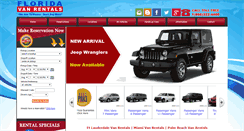 Desktop Screenshot of miamivanrentals.com